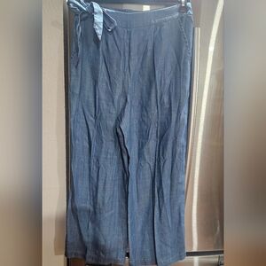 Skies Are Blue Cropped Palazzo Pants